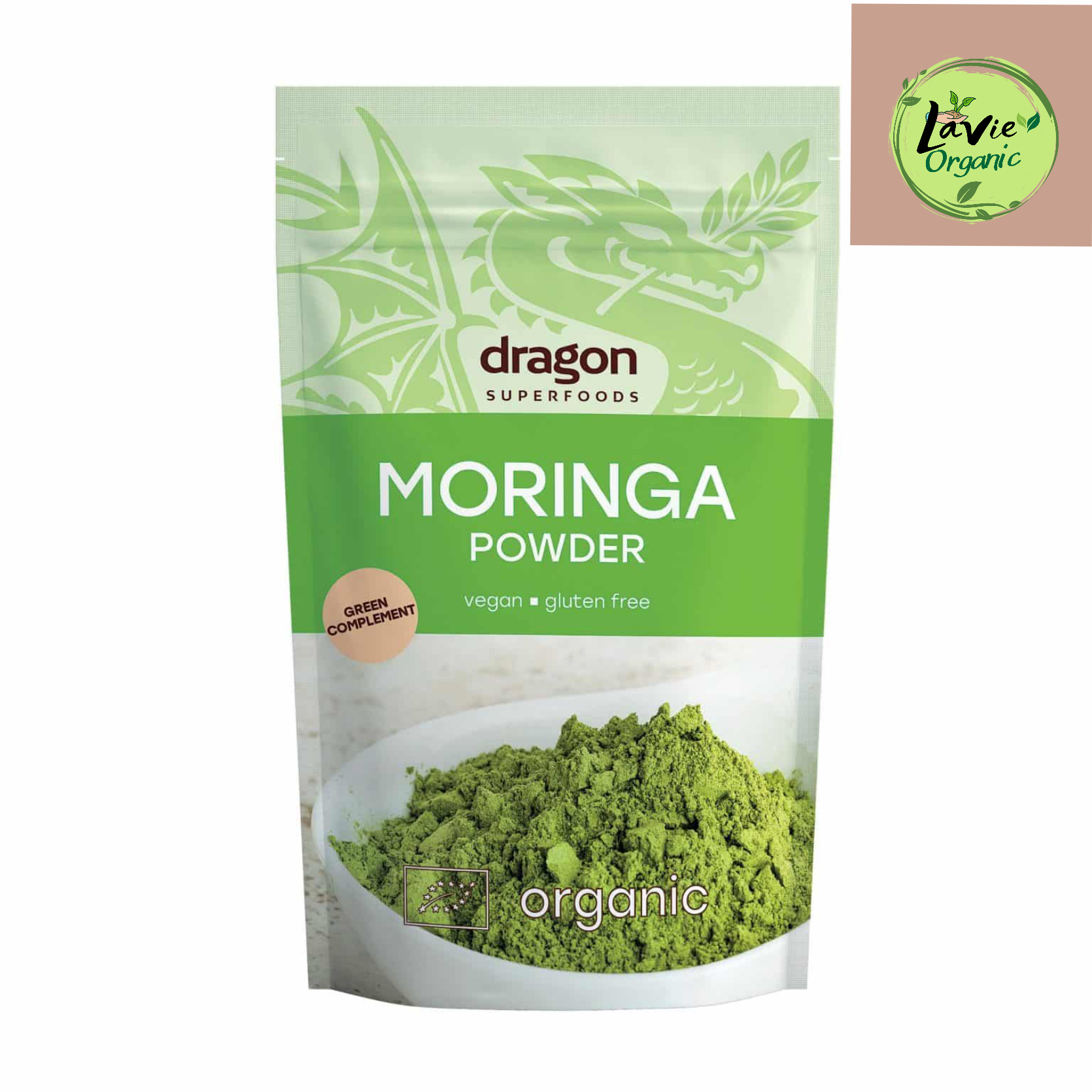 Bột chùm ngây hữu cơ dragon superfoods gói 200g
