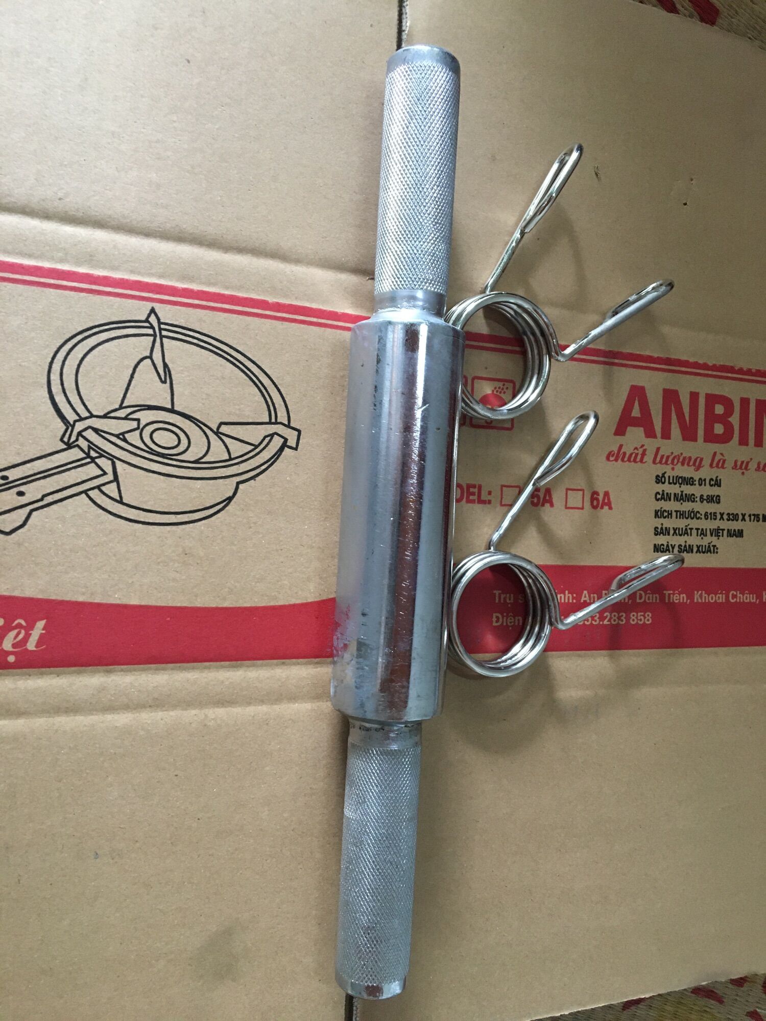Đòn Tạ Giữa Tập Tay 40cm Phi 50