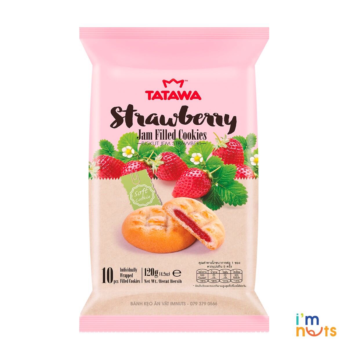 Bánh quy cookie TATAWA MALAYSIA 120g-96g-72g