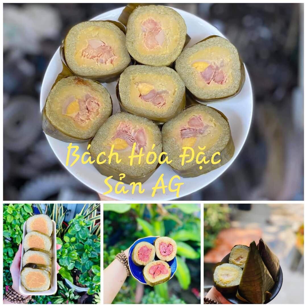 [Bánh Tét Miền Tây]_ Nhân thịt có trứng ~ 900gr (có hút chân không)