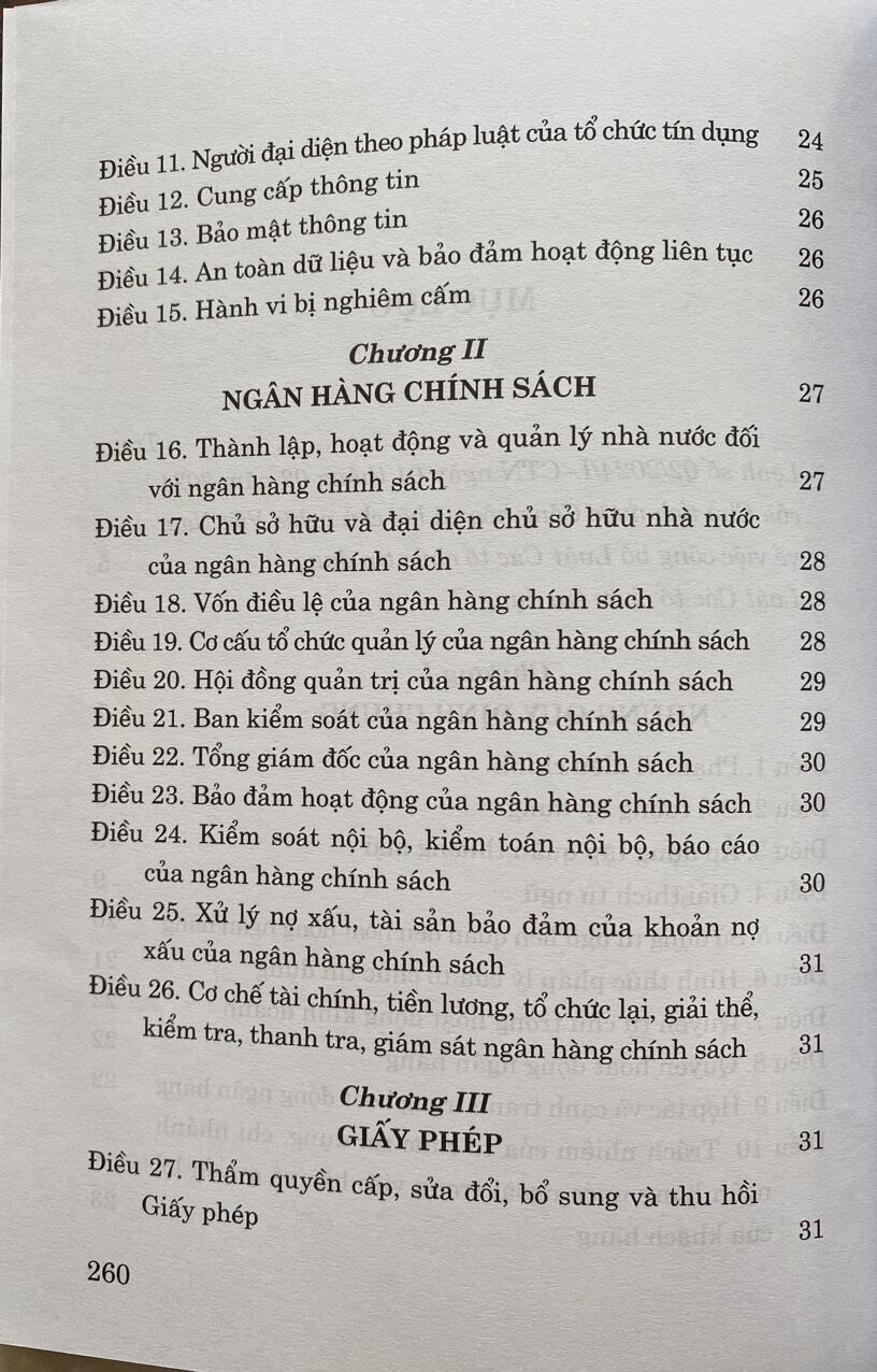 Luật Các Tổ Chức Tín Dụng