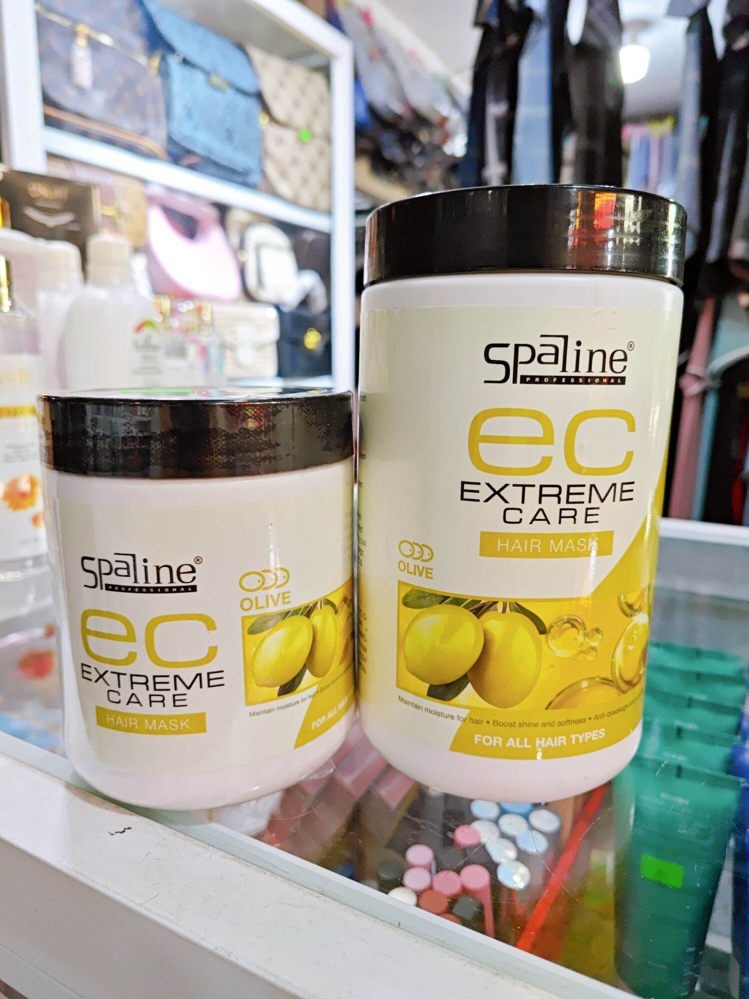 Mặt nạ ủ tóc spaline ec extreme care hair mask - olive