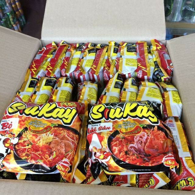Mỳ siu kay cấp độ 7 129g /1 gói hải sản .và vị bò