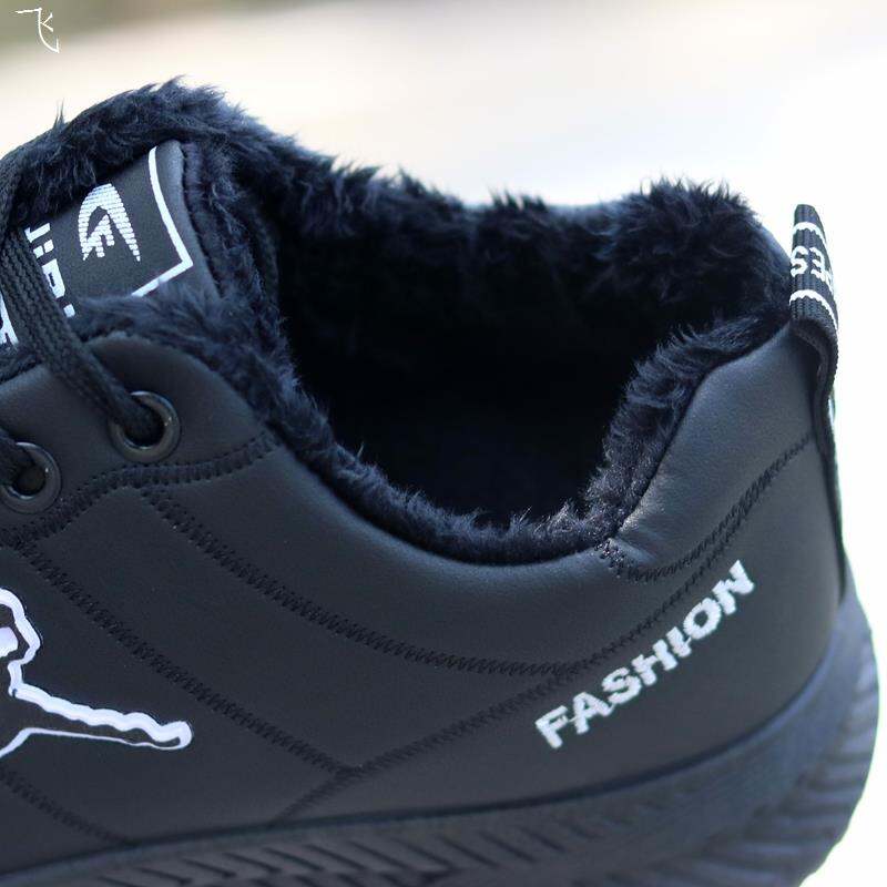 Giày nam mùa thu đông giày thể thao thường ngày mặt da chống trượt chống - ảnh sản phẩm 4