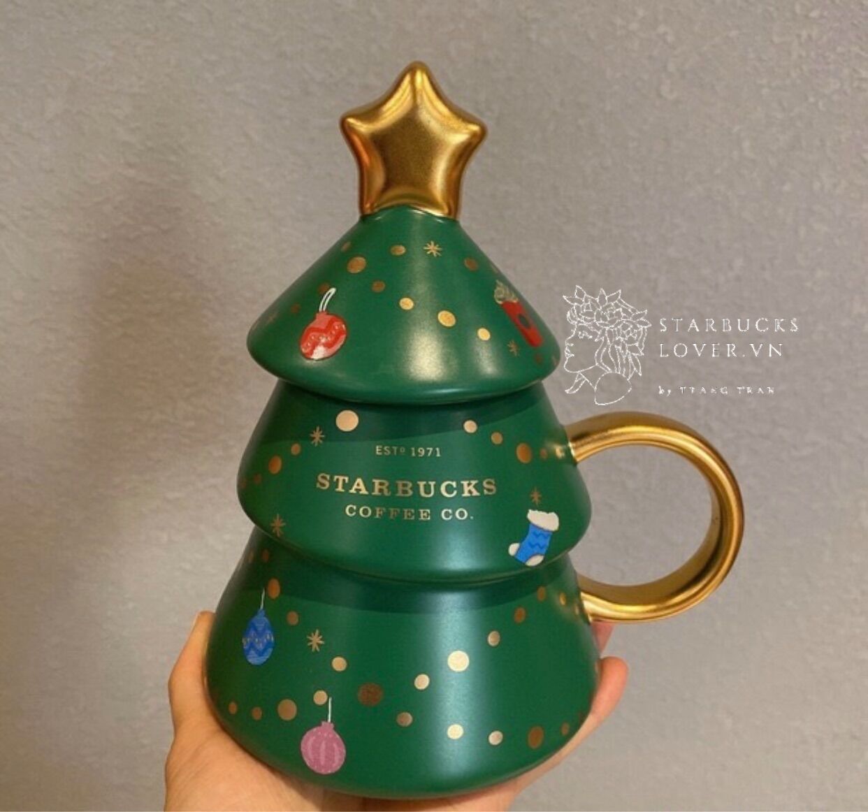 |chính hãng| ly starbucks thông sứ 414ml
