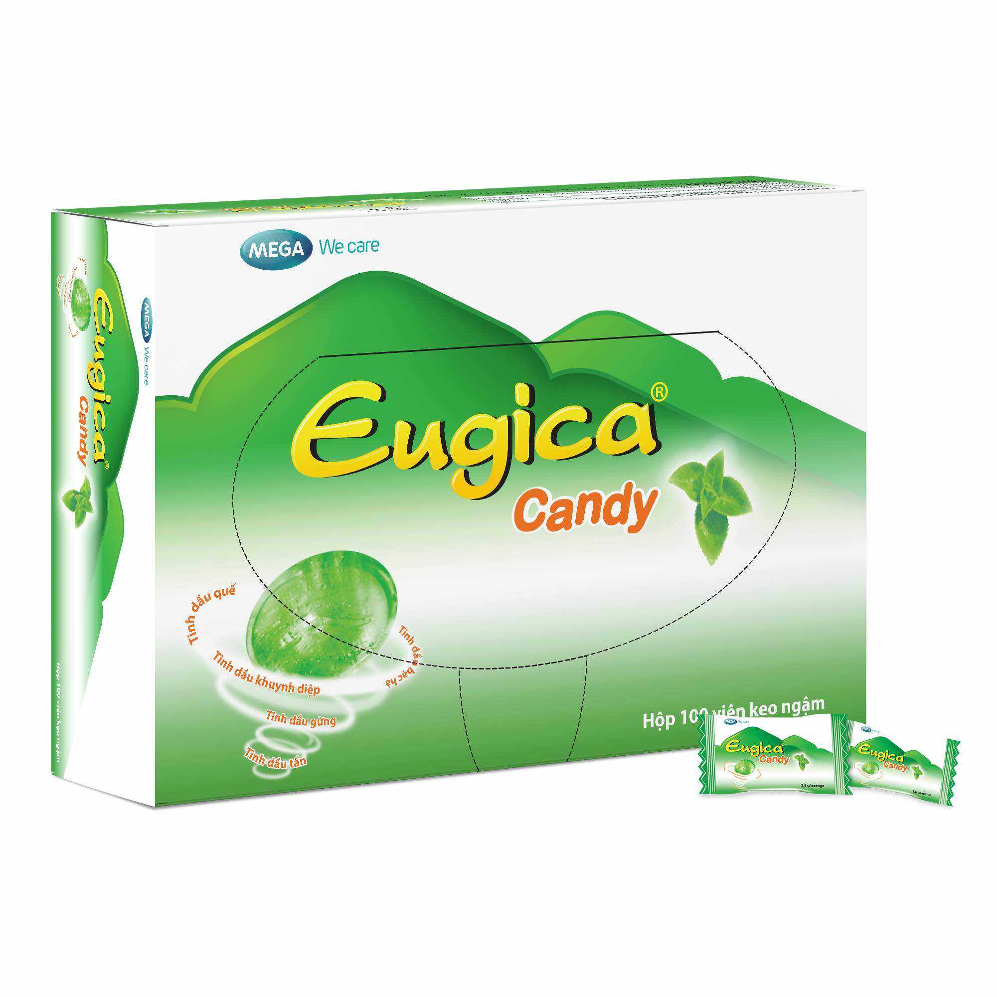 Kẹo ngậm thảo dược Eugica candy - 100 viên