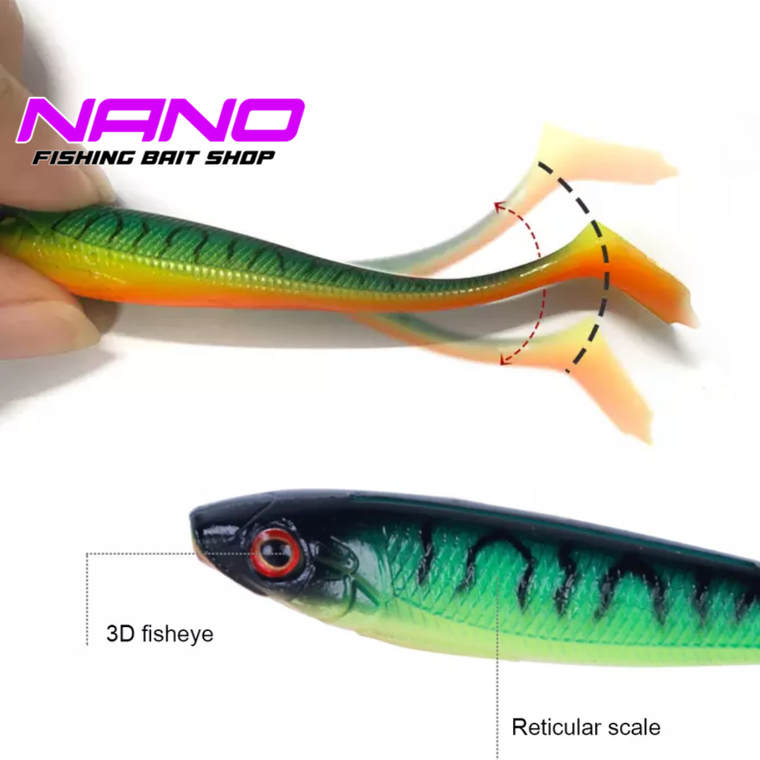 Mồi mềm câu lóc chẽm NFF 9cm 5gr