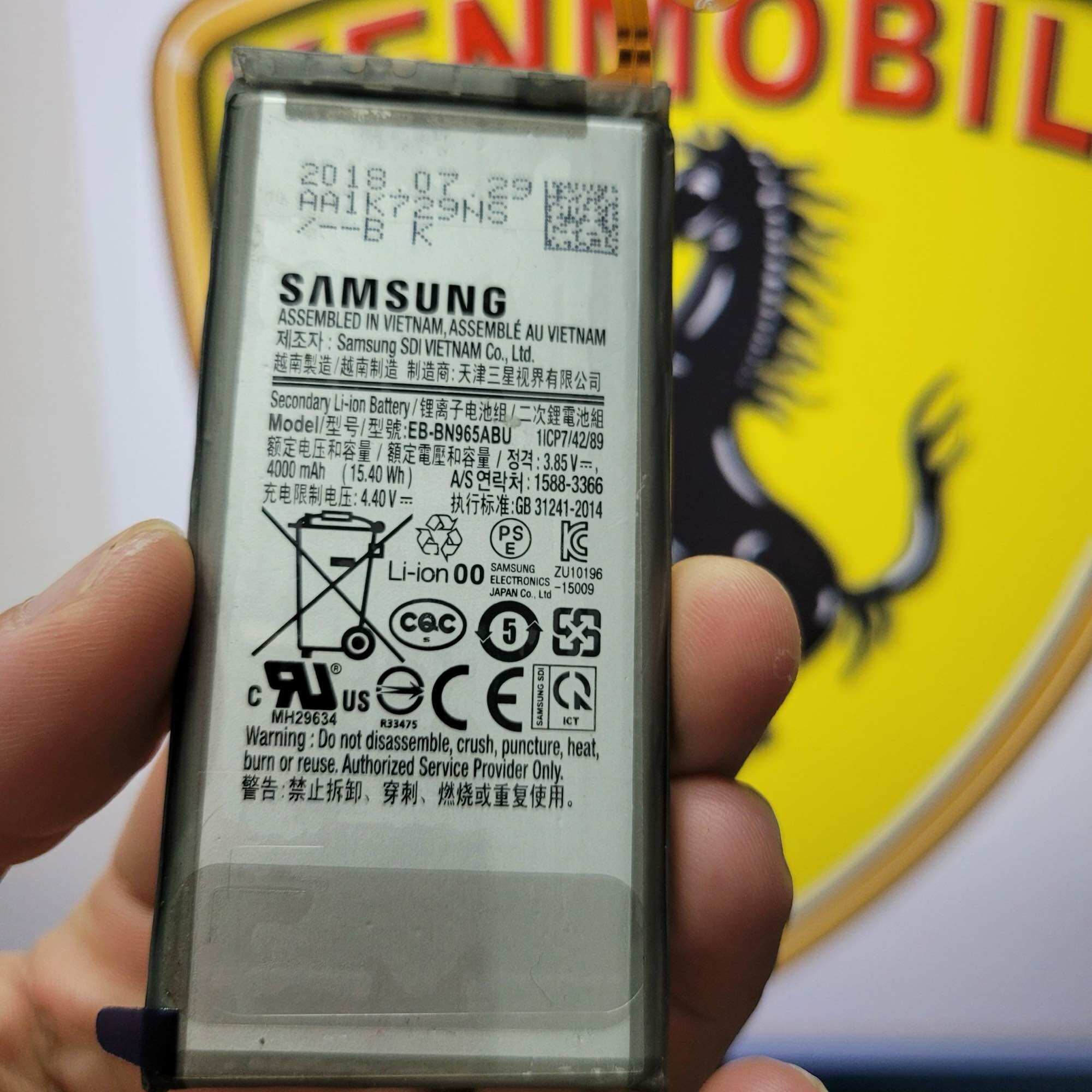 Pin zin samsung note 9 model eb-bn965abu