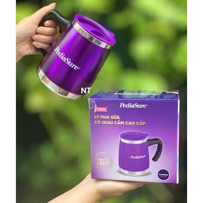 Ly , Cốc giữ nhiệt cao cấp Luminarc 500ml giữ nhiệt 3-4h quà tặng pediasure và Grow