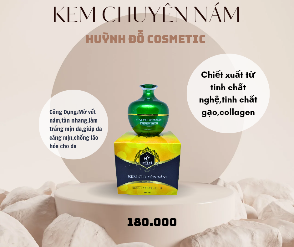 Kem nám trắng da,chống nắng huỳnh đỗ