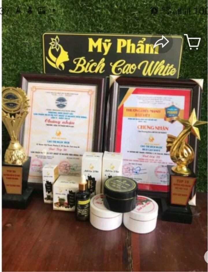 COMBO KEM TRÀ XANH MỤN SERUM BÍCH CAO WHITE