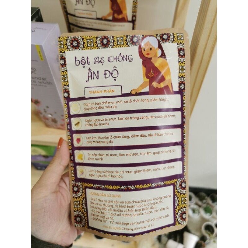 Bột Mẹ Chồng Ấn Độ Sáng Da Giảm Mụn