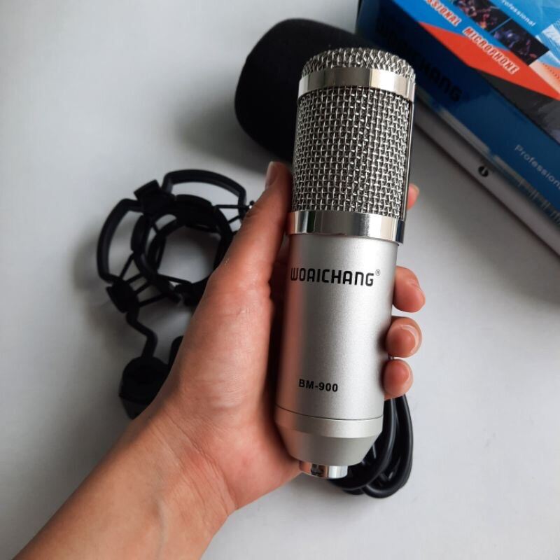 Mic Thu Âm BM900 Woaichang  Chính Hãng Thiết Kế Sang Trọng . Micro BM900 Độ Bền Cực Cao