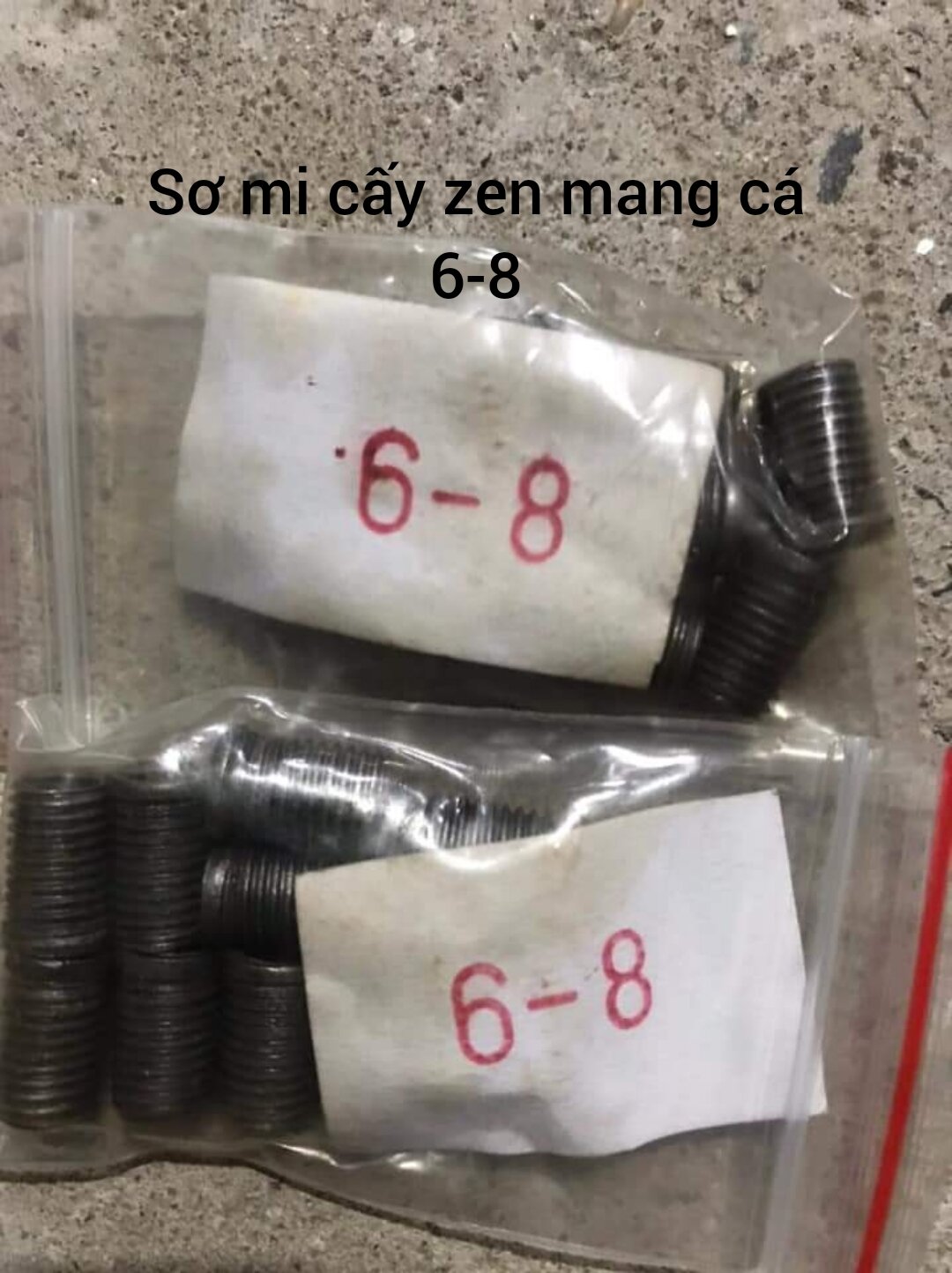 Sơ mi cấy ren mang cá xe máy 6-8 chống chảy đầu