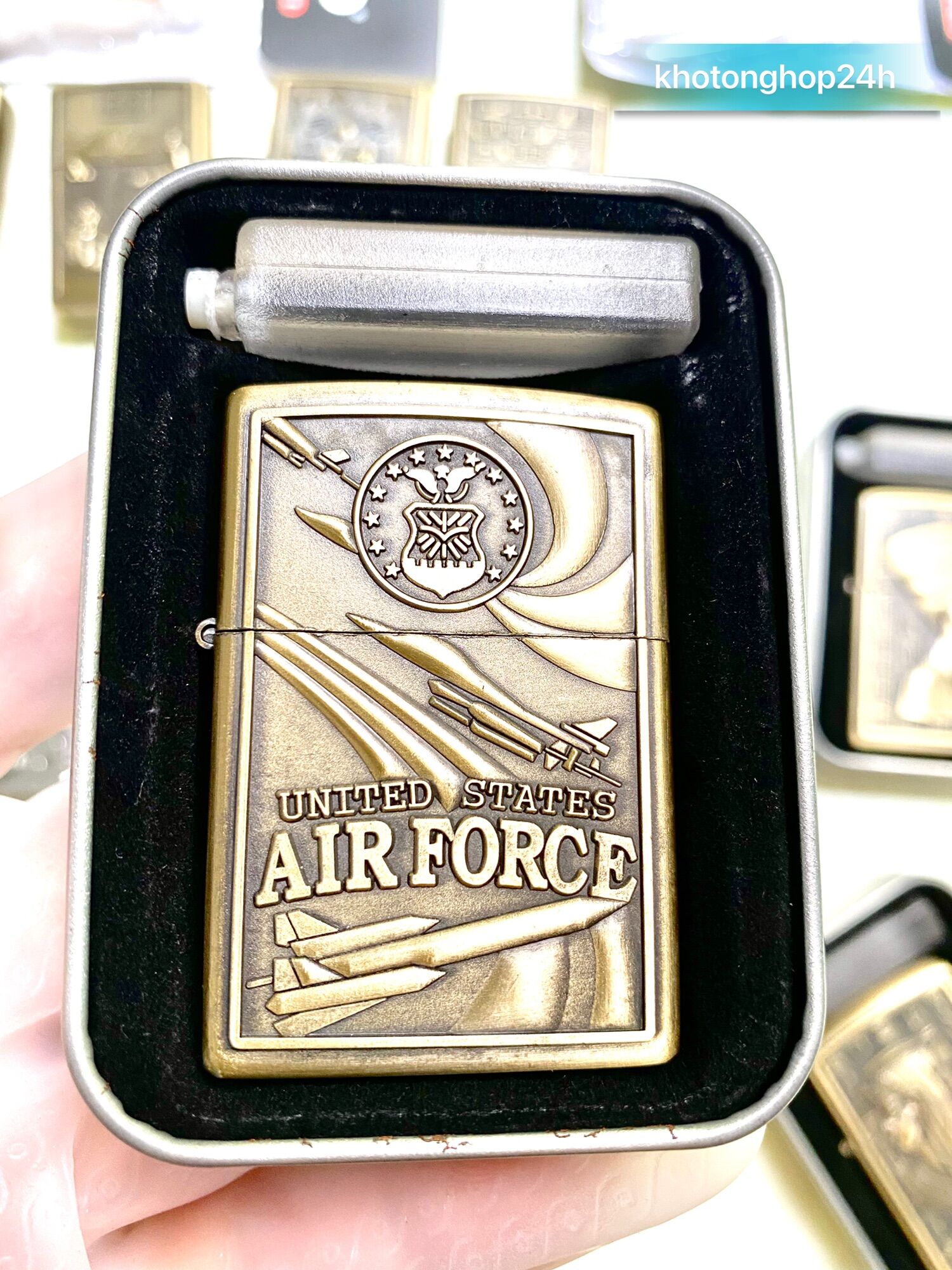 Bật Lửa quẹt Zippo độc lạ Hình Nổi Ai Cập Cổ đại
