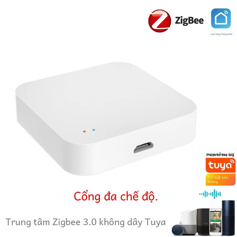 Tuya Zigbee Không Dây Hub Cổng Nhà Thông Minh Tự Động Hóa Bluetooth Tương Thích Hoạt Động Với Alexa Google Home Cho Thiết Bị Zigbee