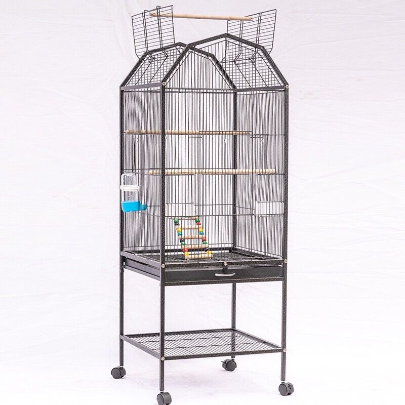 Lồng nhập khẩu thép sơn tĩnh điện,lắp ráp,nhốt chim,vẹt,sóc,chuột, khe nan bé nhốt chim bé vô tư,kích thước 46*46 cao 100cm