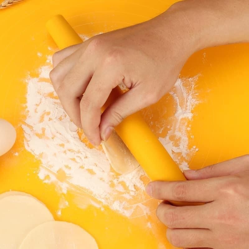 DỤNG CỤ LÀM BÁNH 3 MÓN BẰNG SILICONE(CÁN BỘT, CHIA BỘT, THẢM NHÀO BỘT)