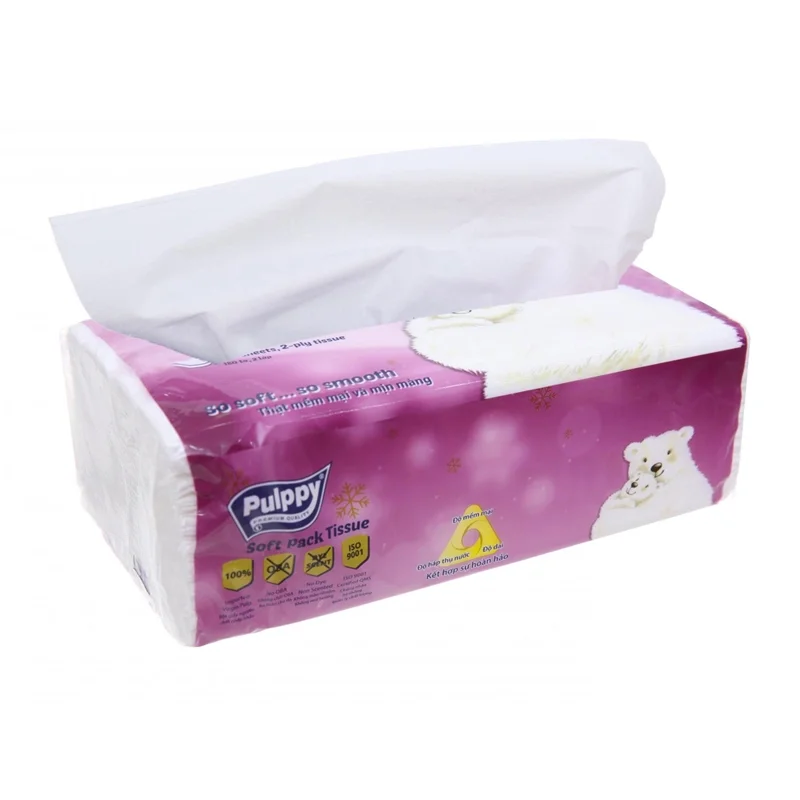 COMBO 3 Gói Khăn Giấy Rút Pulppy 180 tờ/gói
