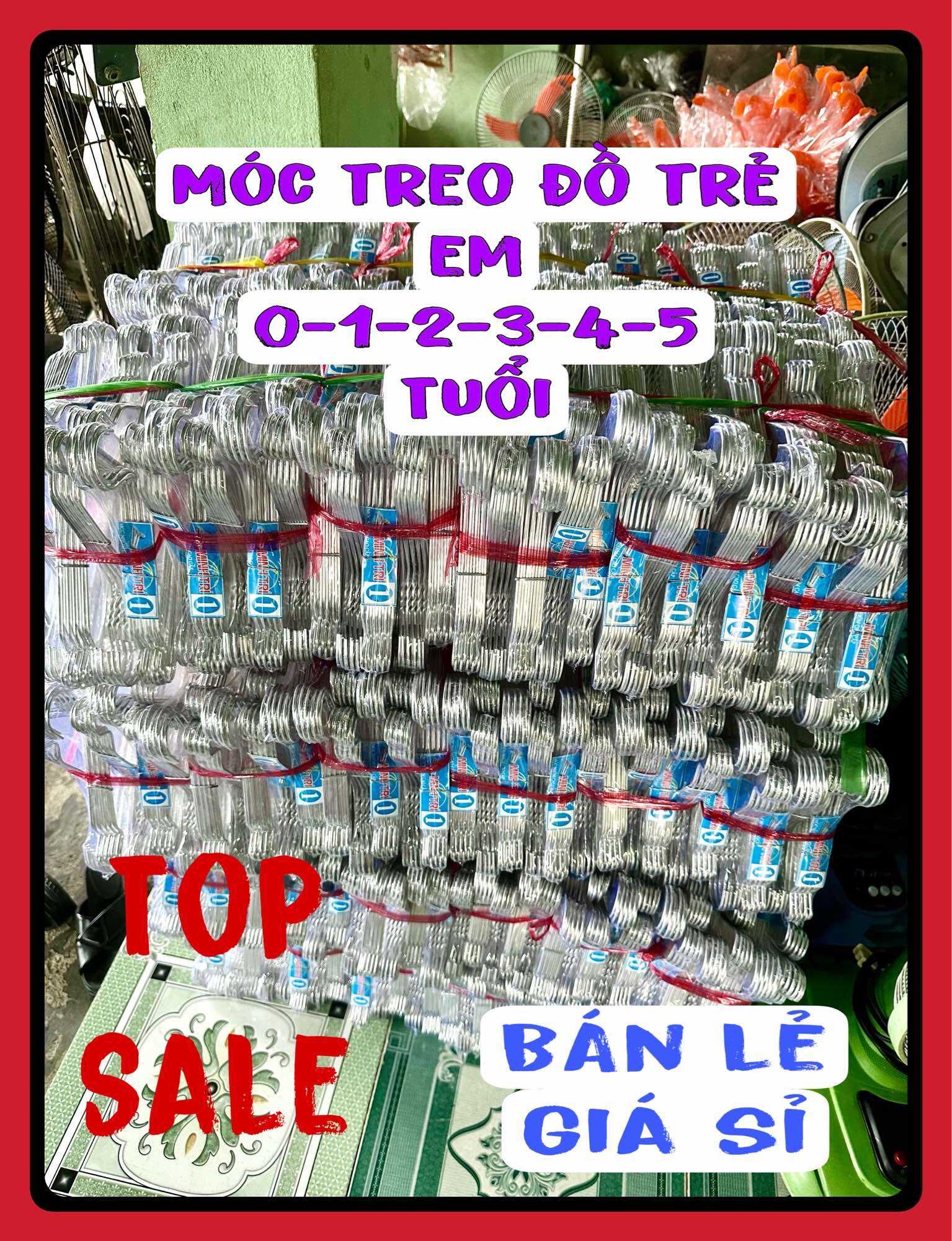 100 móc nhôm trẻ em , móc phơi đồ trẻ sơ sinh , móc treo đồ treo quần áo trẻ em Hàng Dày
