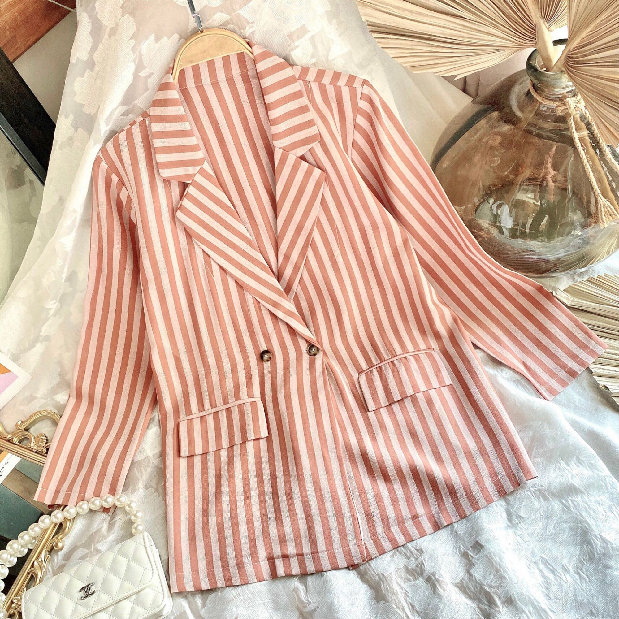 ÁO VEST SỌC (CÓ 2 MÀU)