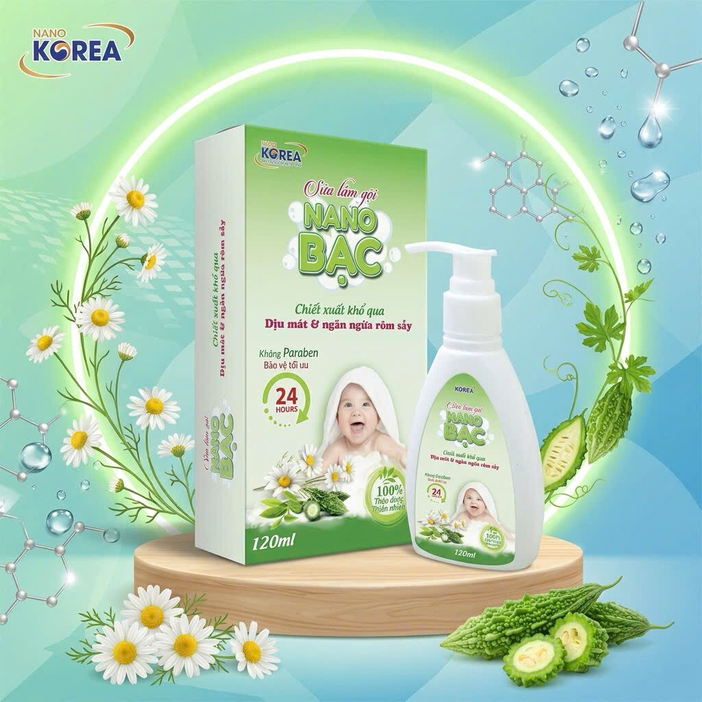 SỮA TẮM GỘI NANO BẠC (NANO SILVER) - 120ml