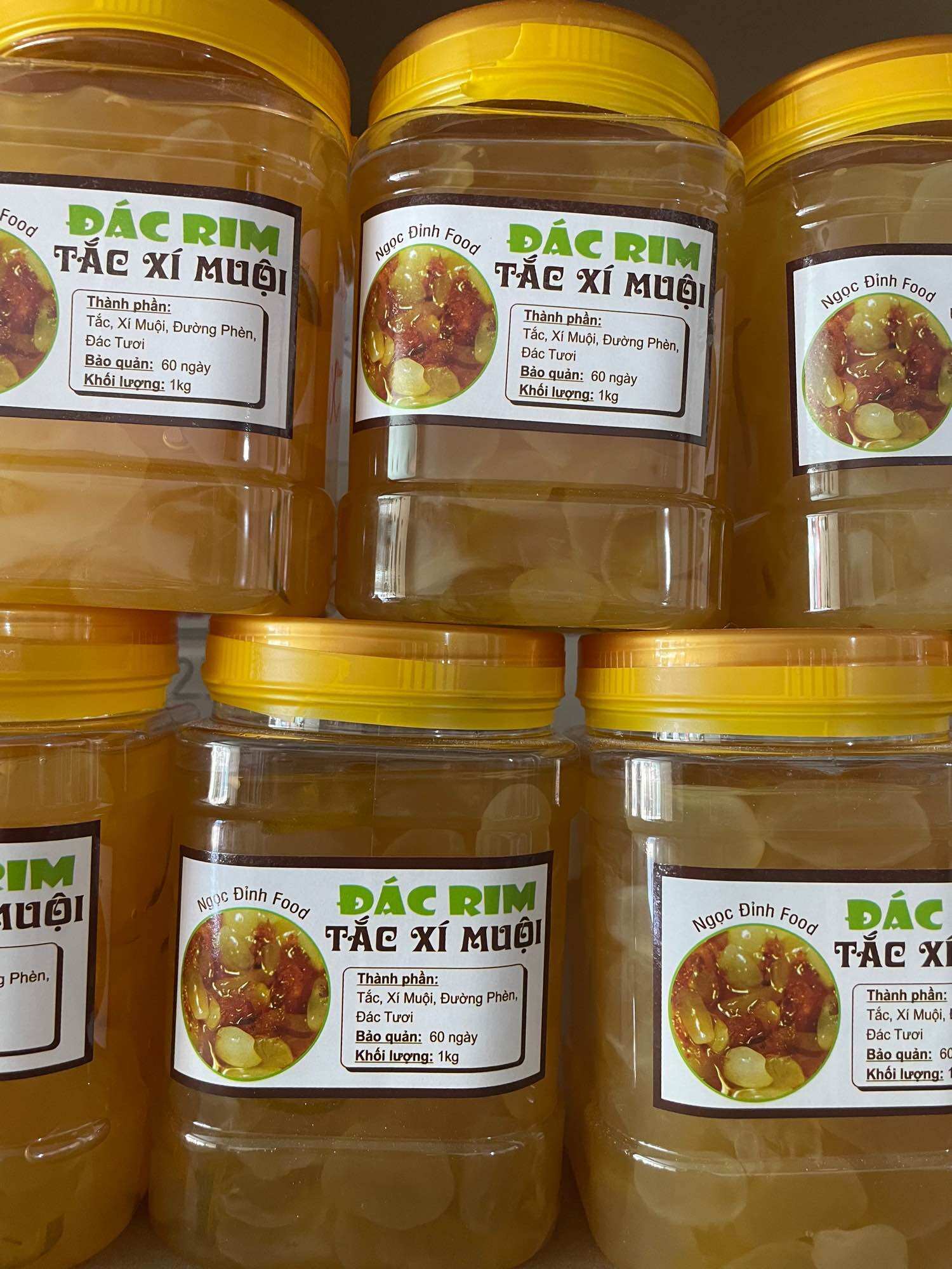 TẮC XÍ MUỘI RIM HẠT ĐÁC (1kg)