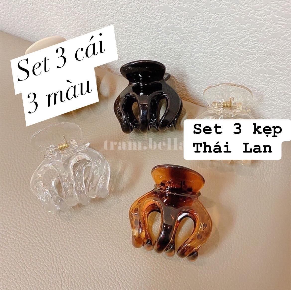 Set 3 kẹp tóc càng cua Thái Lan 🇹🇭