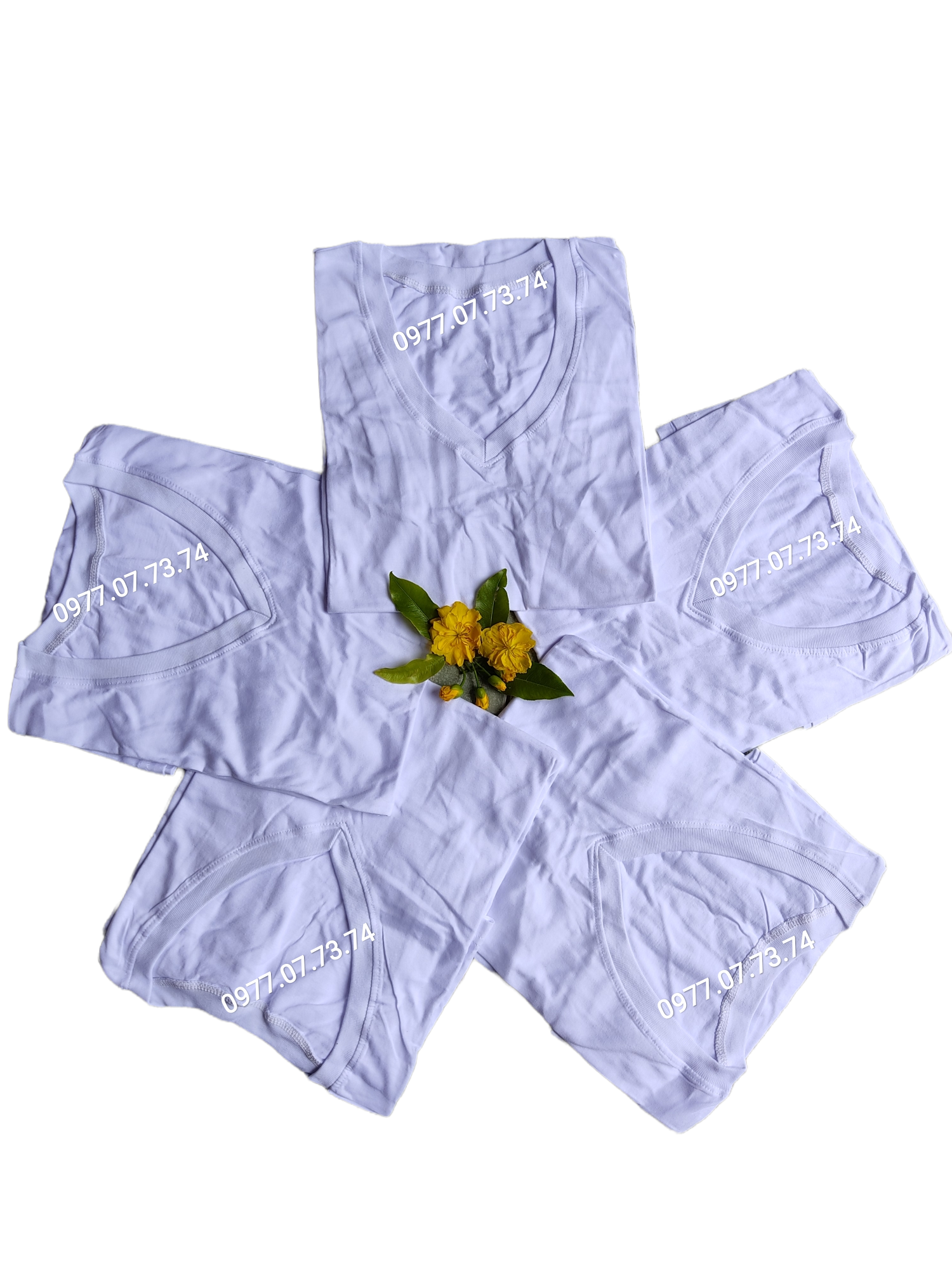 Combo 5 áo lót thun nam cổ tim