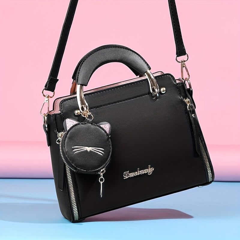 Thời trang túi xách cho phụ nữ phụ nữ hàng đầu xử lý satchel vai túi mèo ví