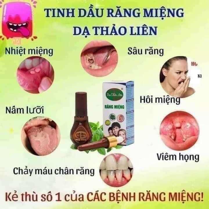tinh dầu răng miệng