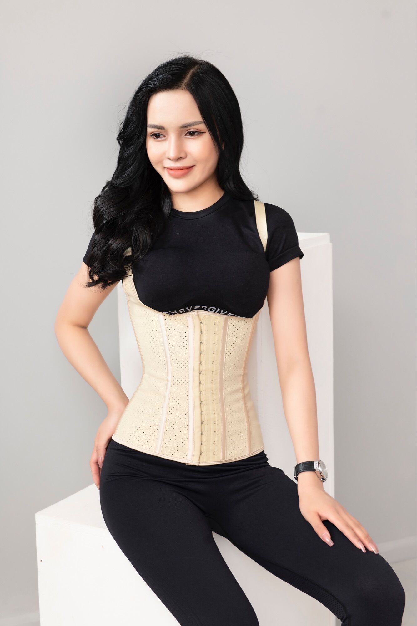 Đai gile latex giảm eo che mỡ lưng tốt