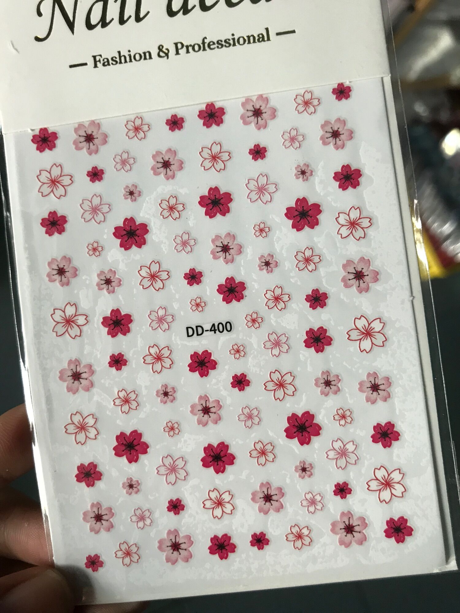 Sticker hoa dán móng, stick hoa dán móng