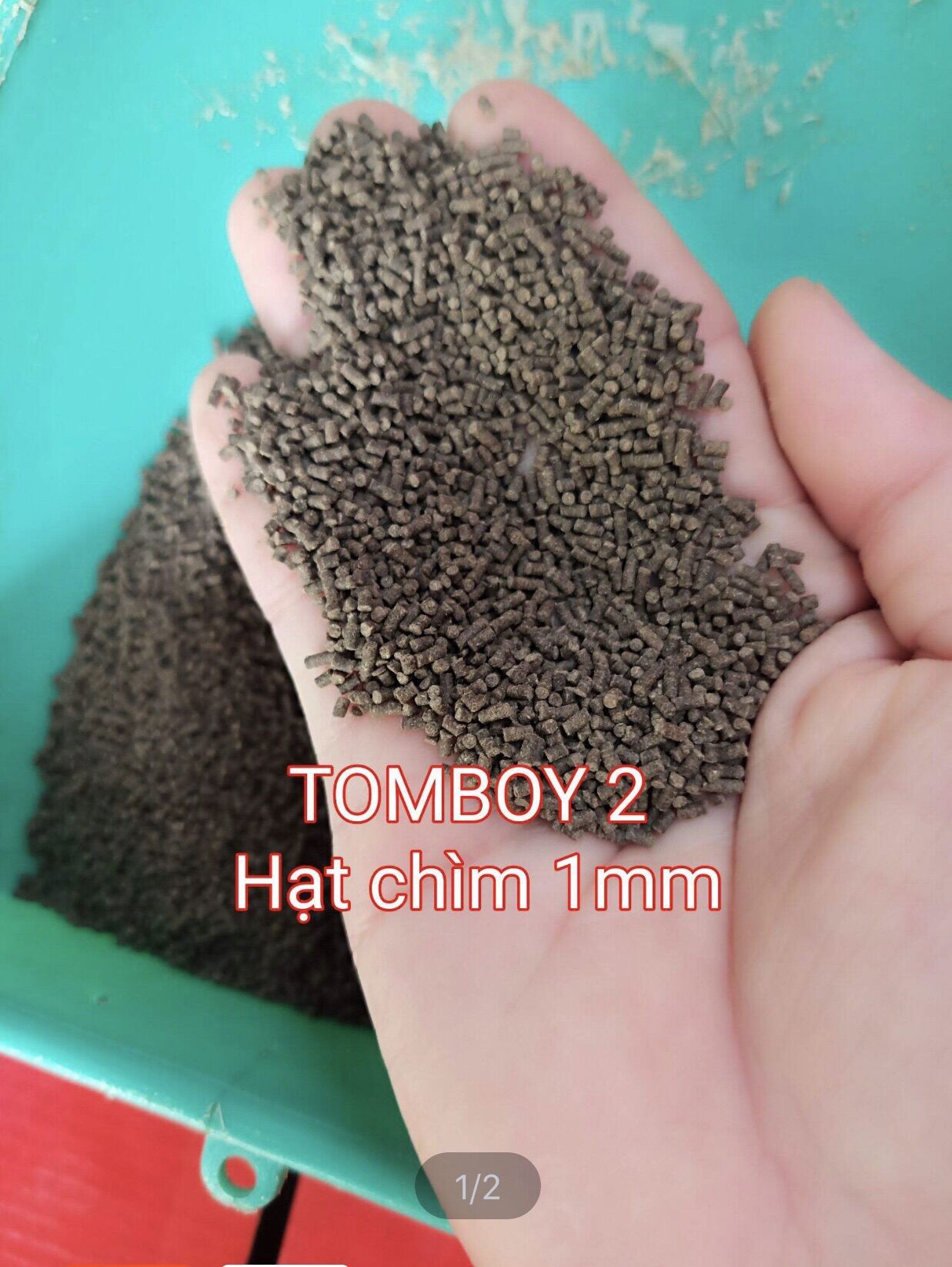 [1KG THỨC ĂN CHO CÁ] Cám tomboy Tb2 , cám cho cá size trung
