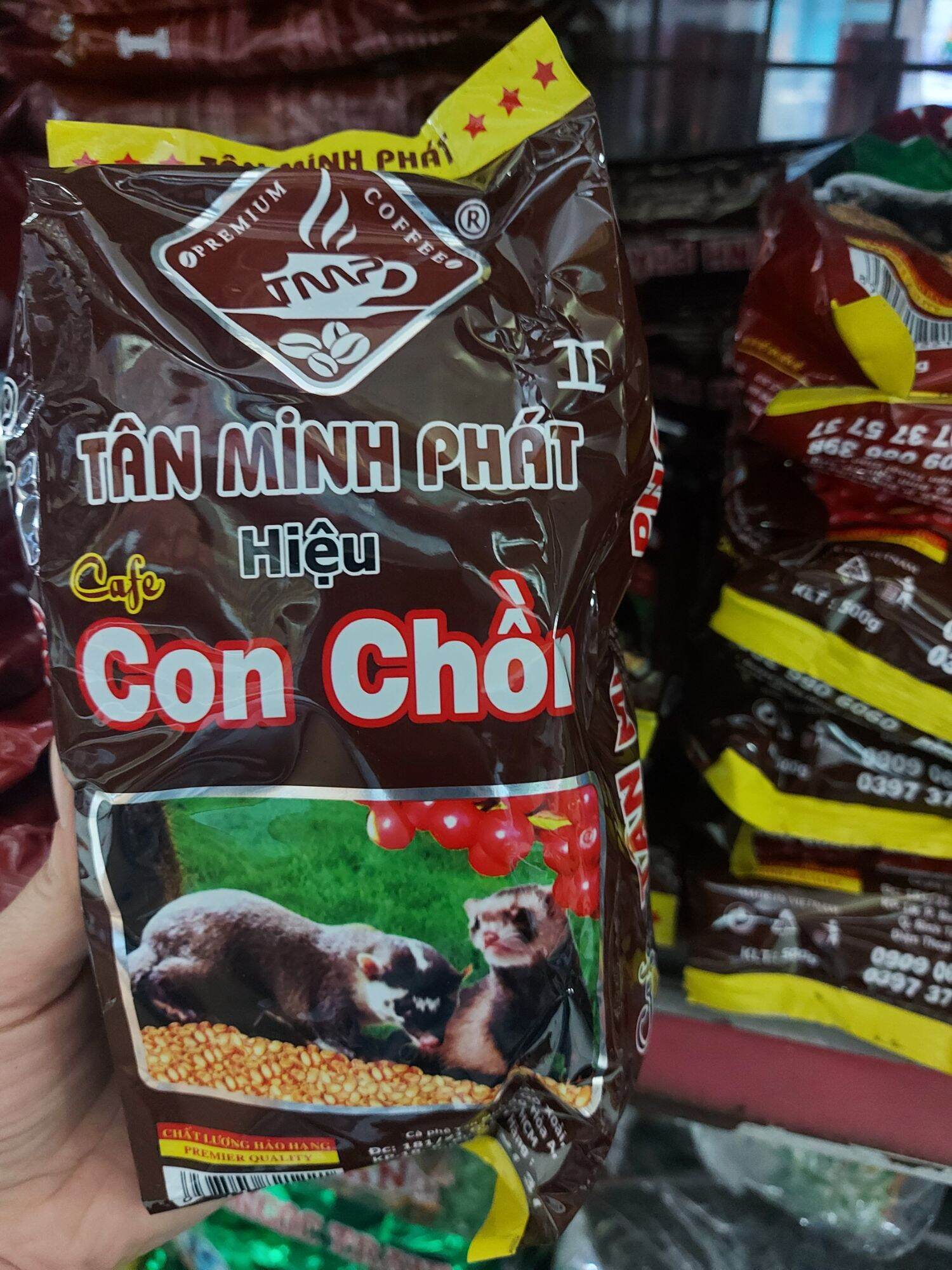 Cà phê pha phin con chồn tân minh phát ii 500g