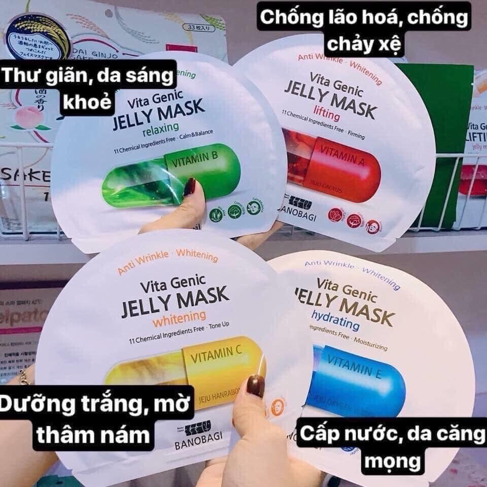 Combo 10 miếng mặt nạ giấy banobagi vita genic jelly mask 30ml.