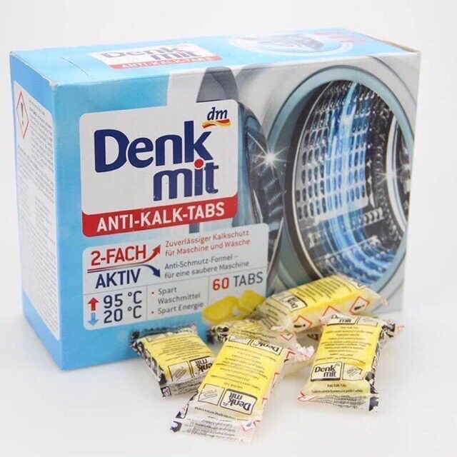 Viên Tẩy Lồng Máy Giặt Denkmit Hàng Chuẩn Đức