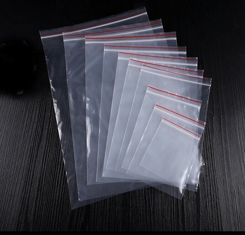 (HCM) Túi zipper chỉ đỏ size thông dụng