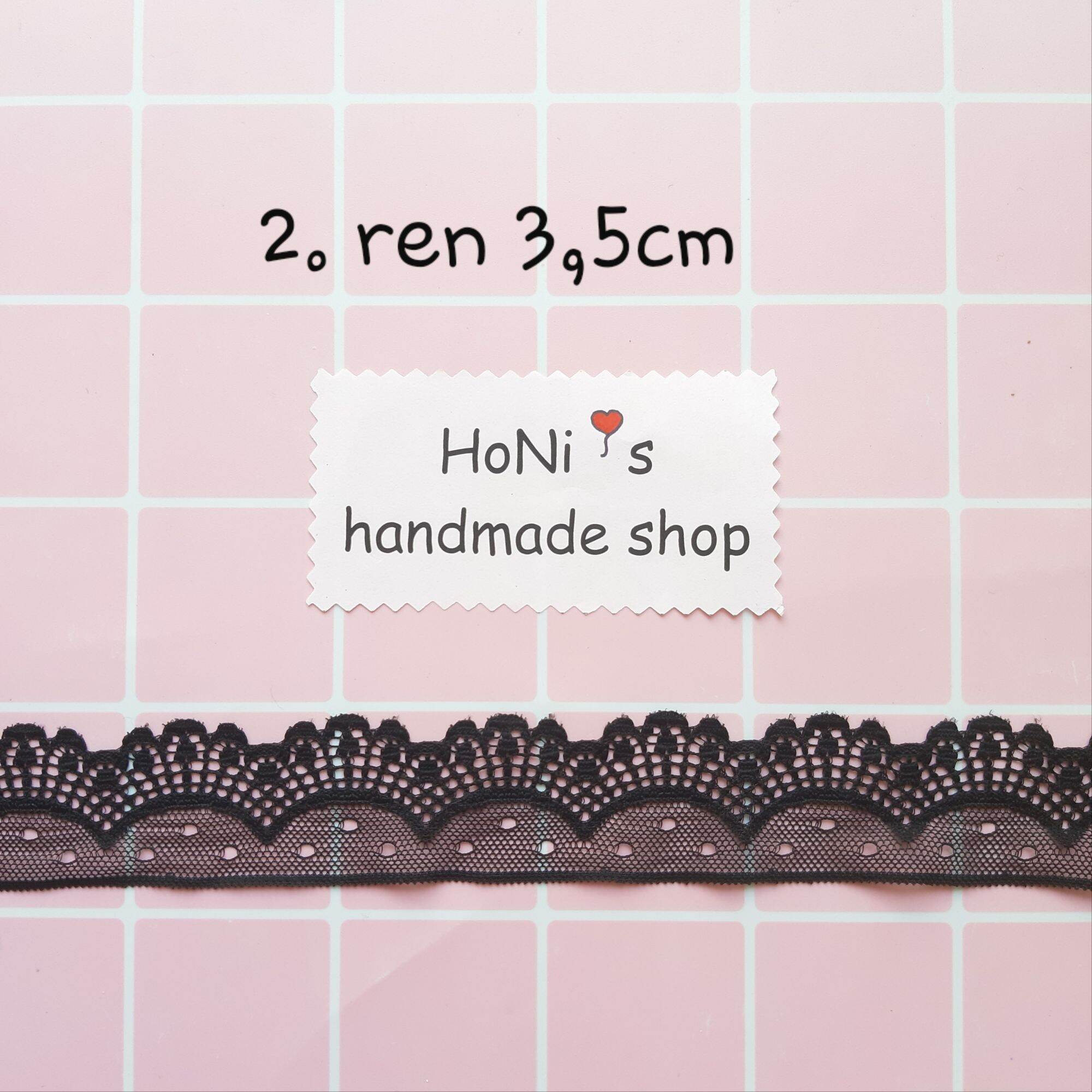 Ren trắng đen trang trí handmade nhiều mẫu nhiều cỡ