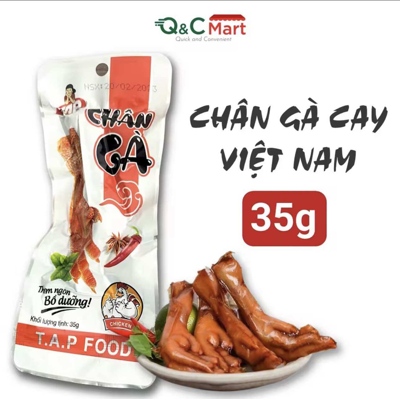 Combo 10 gói chân gà Tap Food 35gr