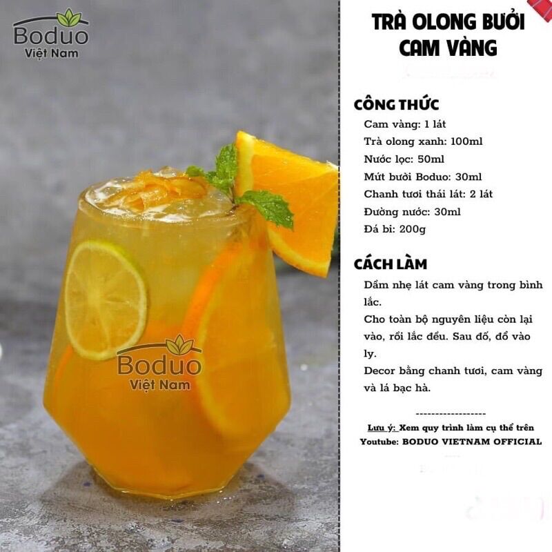 Mứt bưởi hồng Boduo hộp 1kg