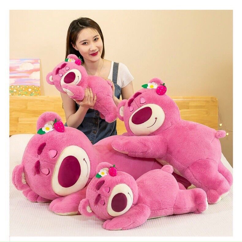 Gấu bông tai dâu losto siêu dễ thương
