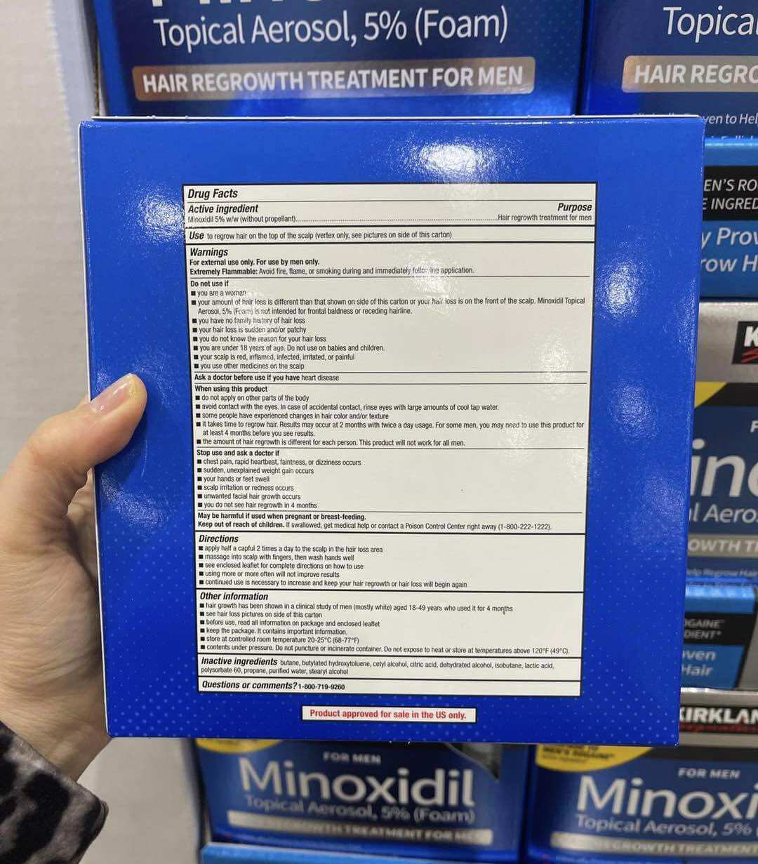 Minoxidil 5% Foam for Beard and Hair Growth