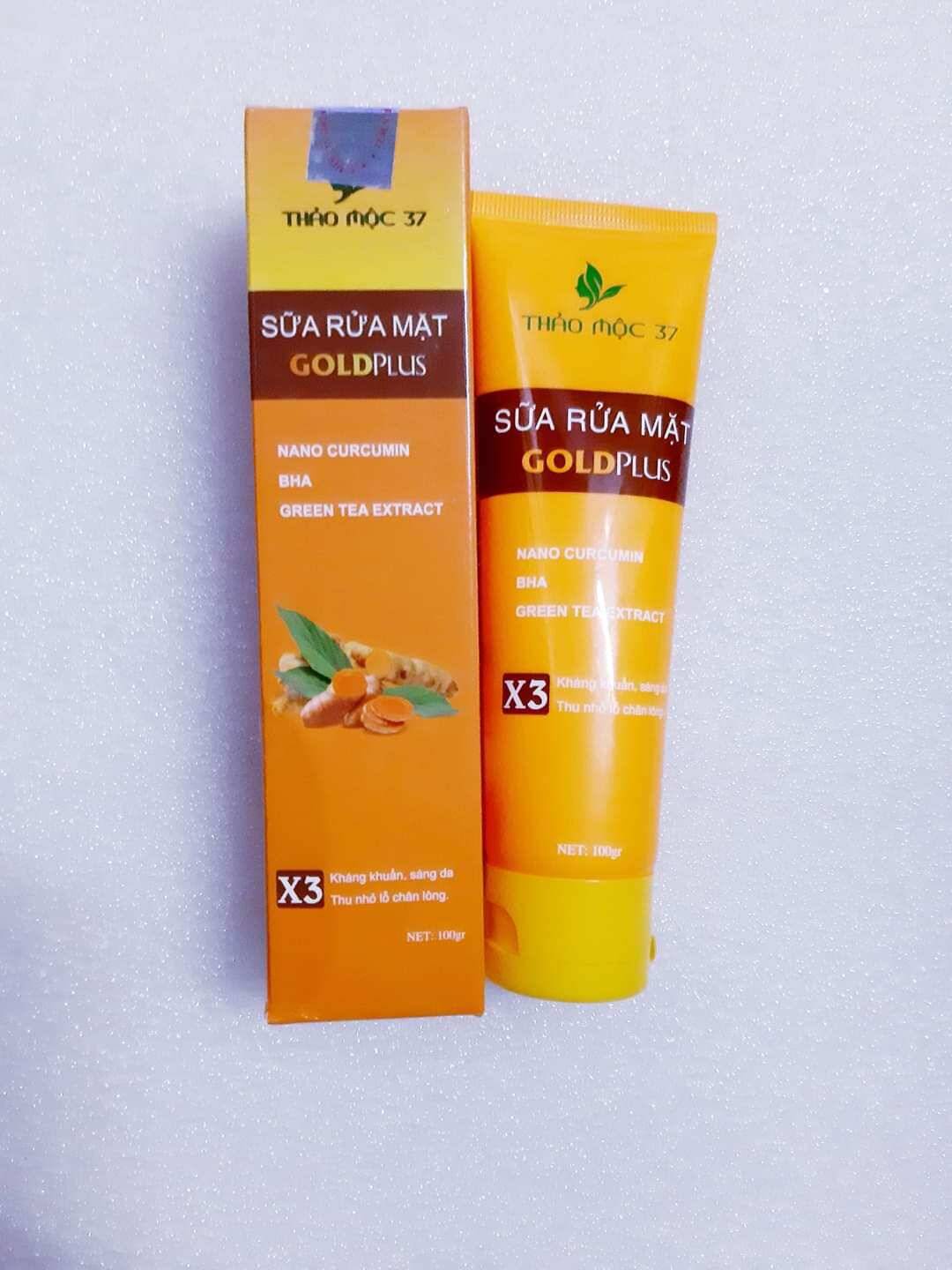 Sữa rửa mặt gold plus thảo mộc 37