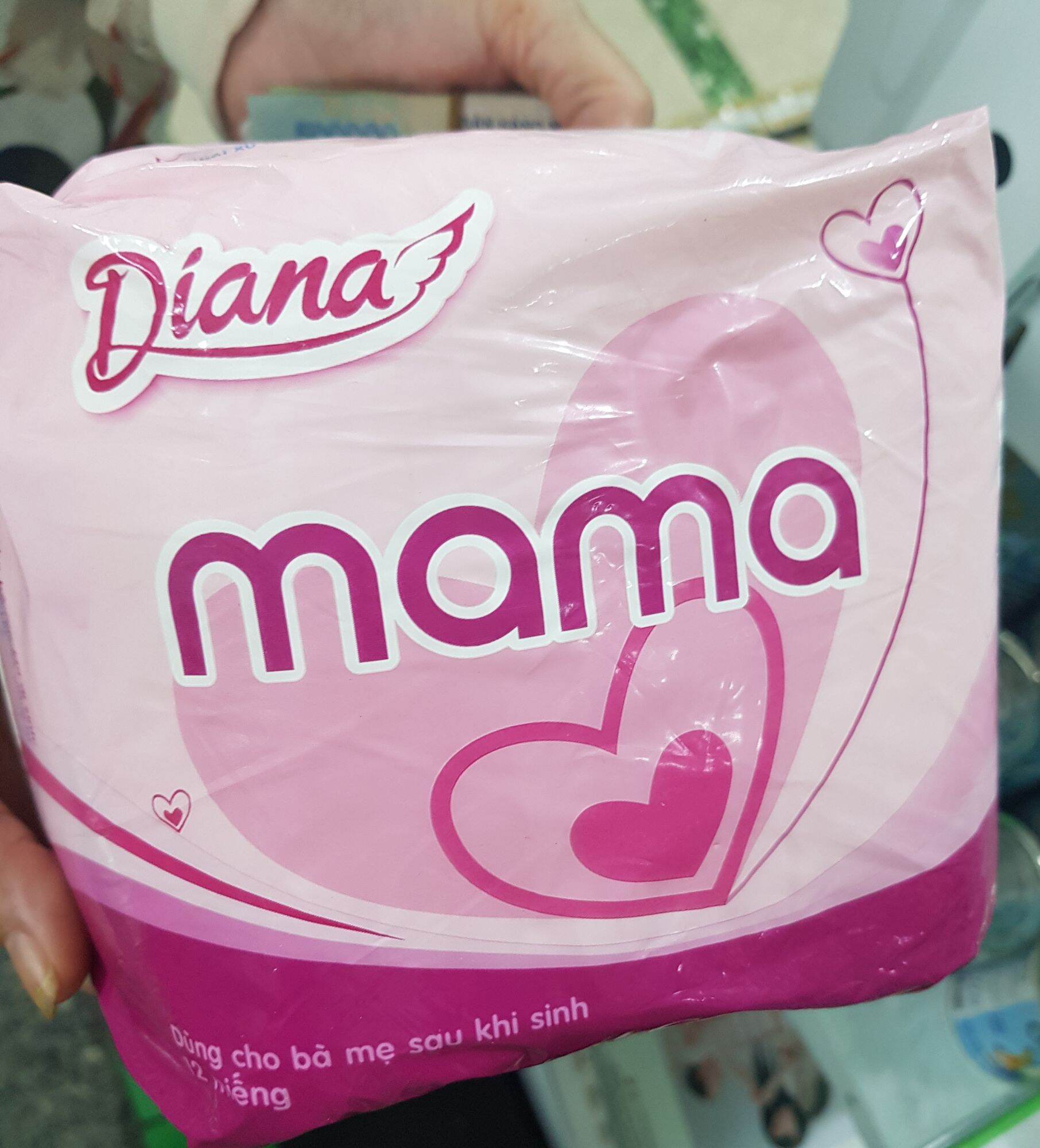 Băng vệ sinh Diana mâm thiết kế cho mẹ sau sinh
