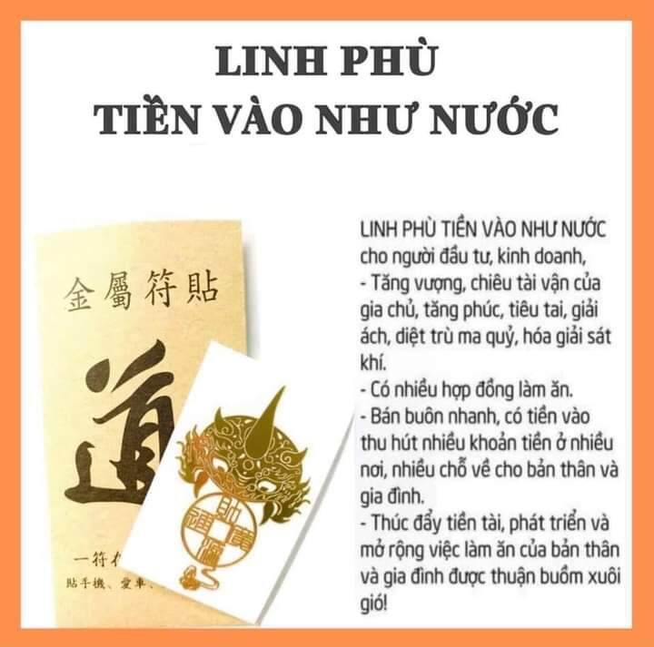 Linh phù TIỀN VÔ NHƯ NƯỚC