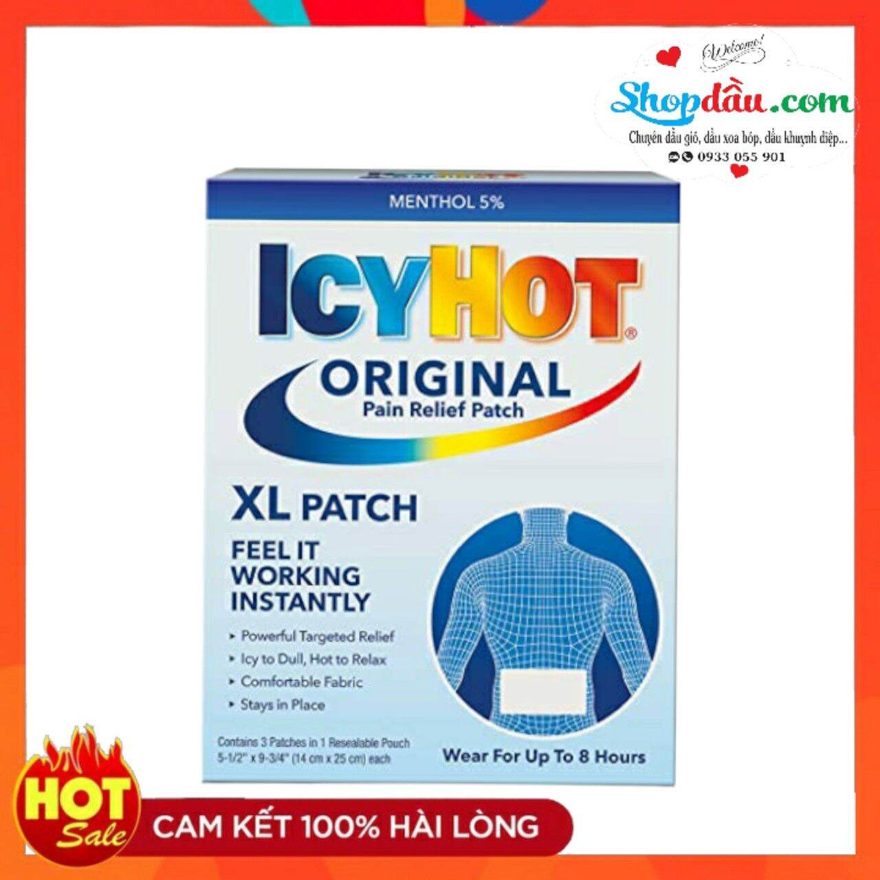 Miếng dán giảm đau Icy Hot Patch