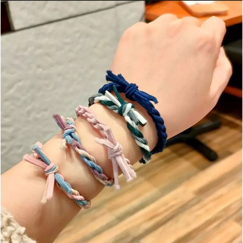 Set 5 dây cột tóc nữ xoắn bền đẹp