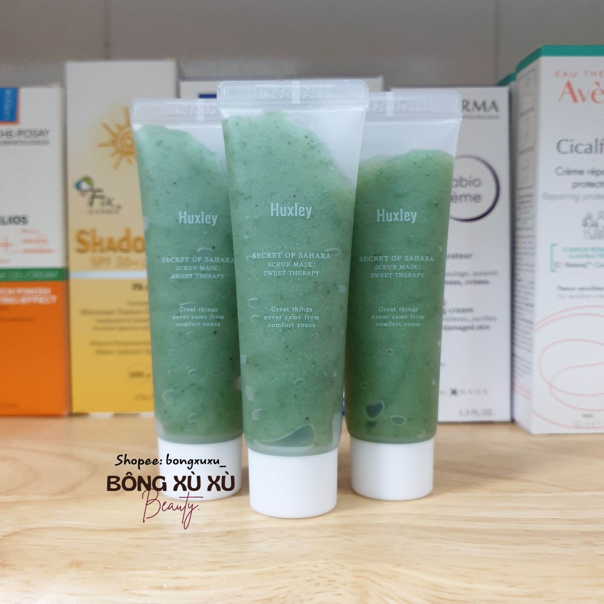 Gel tẩy da chết huxley sweet therapy scrub mask 30g