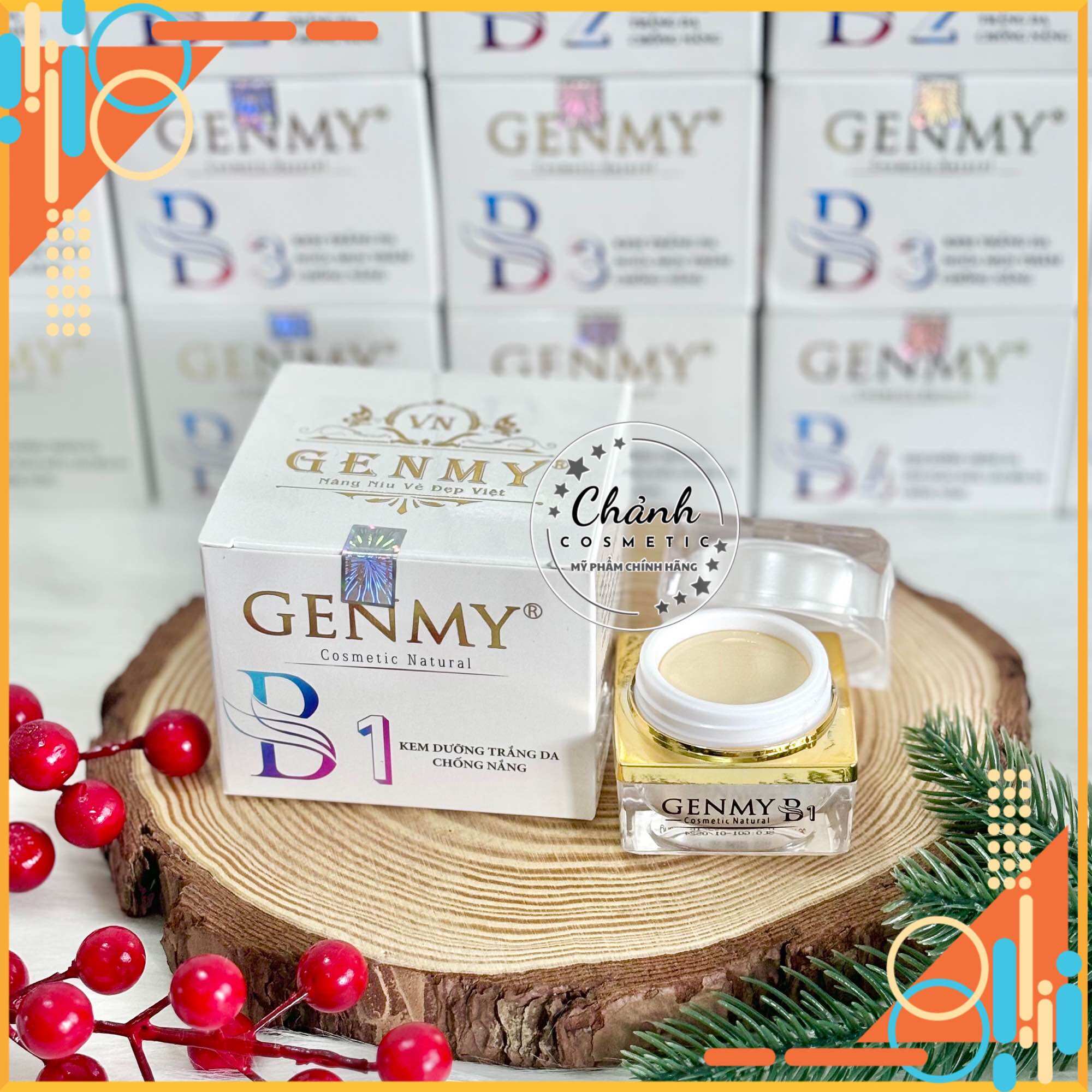 Kem genmy b1 dưỡng trắng da, chống nắng, giữ ẩm, se khít lỗ chân lông
